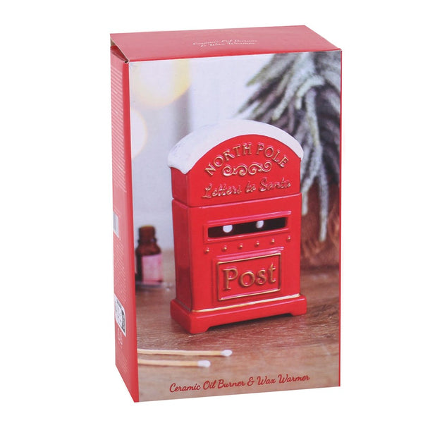 Letters To Santa Christmas Post Box Oil Burner - Wonder Imports
