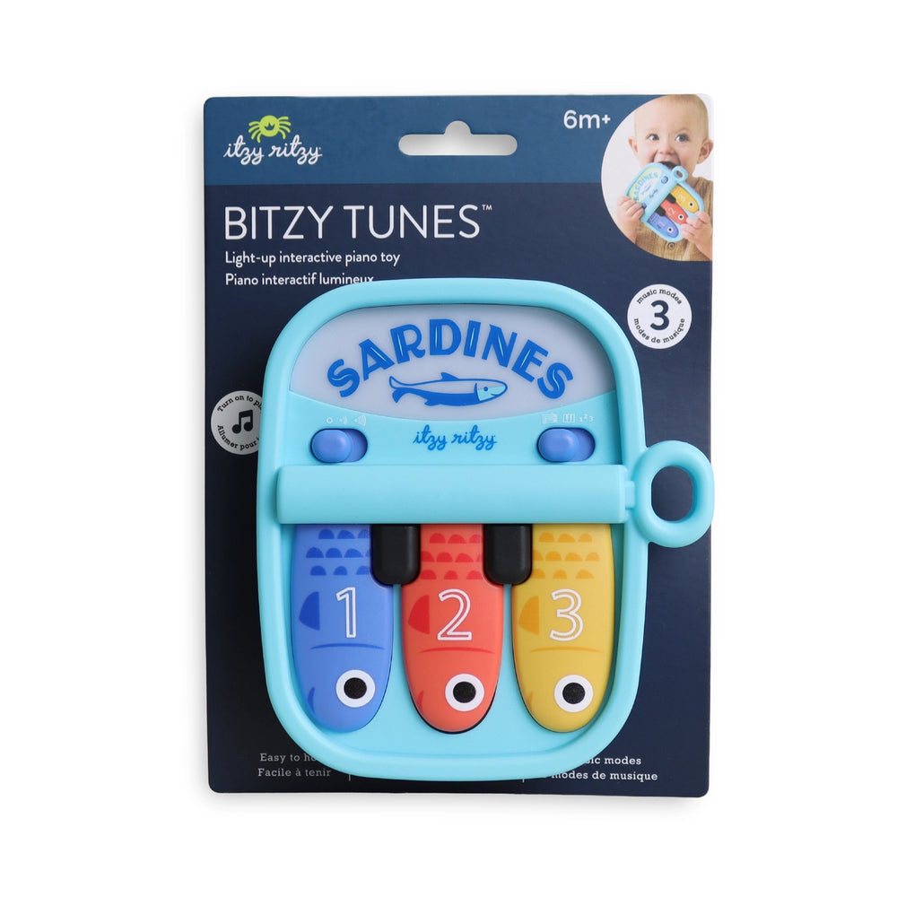 Bitzy Tunes Sardines - Light-Up Interactive Piano Toy - Itzy Ritzy