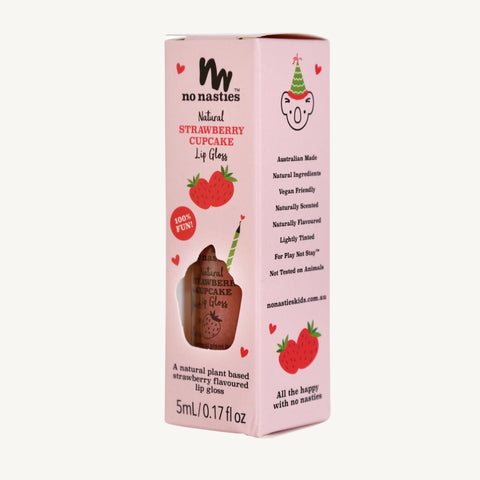 Natural Kids Lip Gloss Wand - Strawberry - No Nasties
