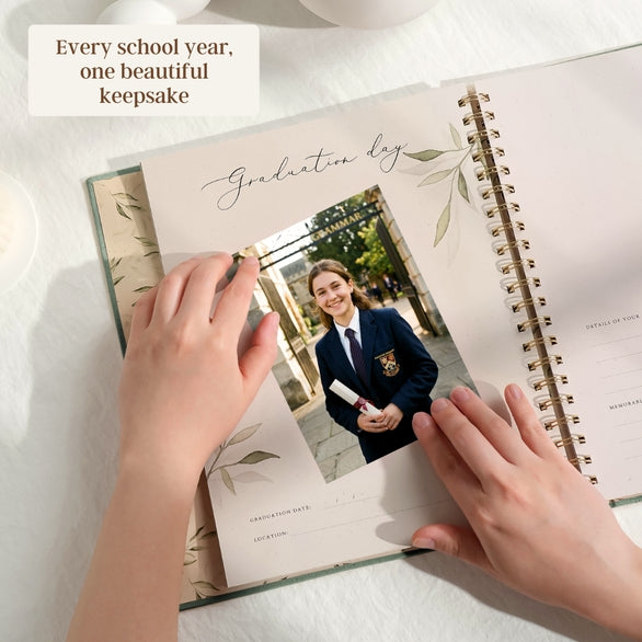 Evergreen - School Memory Book (Blush) - Peachly