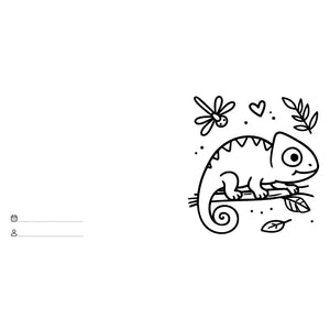 Colouring Book Square - Jungle Animals - Sassi