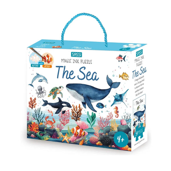 Magic Water Puzzle & Book Set - The Sea - Sassi