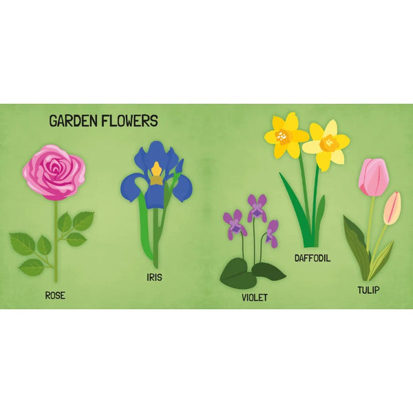 3D Puzzle and Book Set - Learn Shapes Flowers, 40 pcs - Sassi