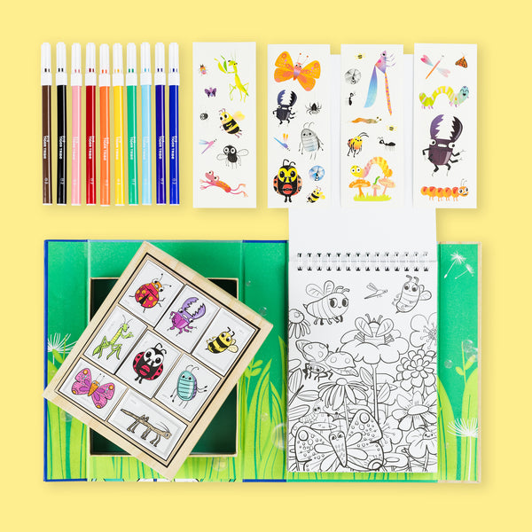 Colouring Set - Backyard Bugs - Tiger Tribe