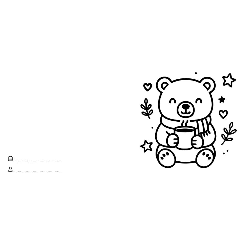 Colouring Book Square - Christmas - Sassi