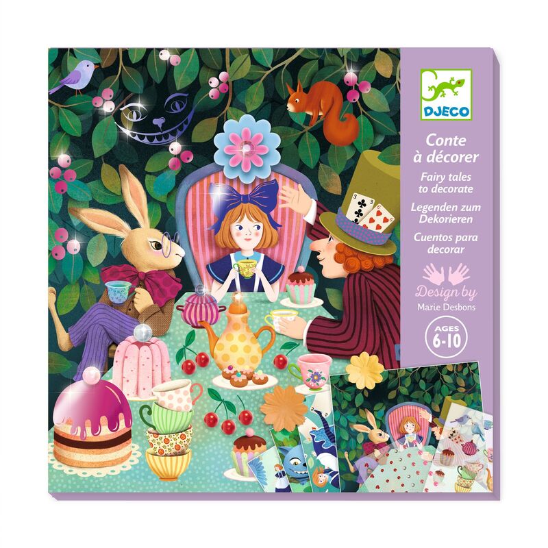 In Wonderland Fairy Tale to Decorate Set - Djeco