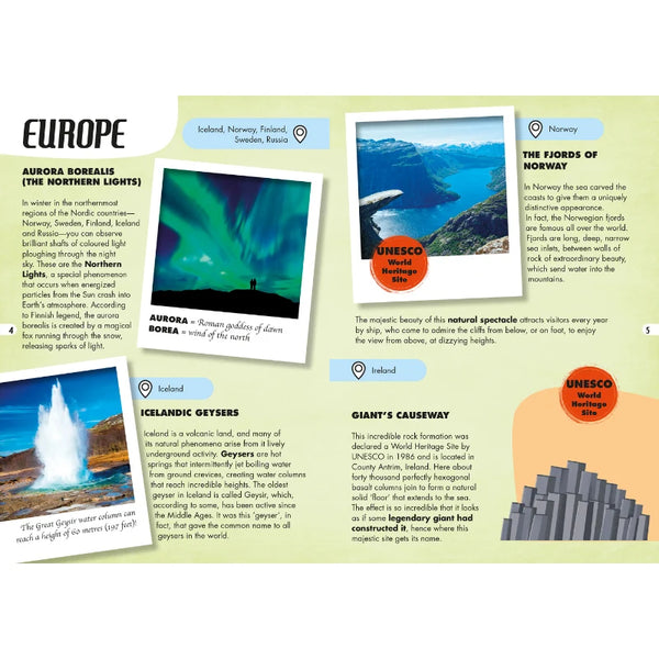 Travel, Learn and Explore - Book and 3D Puzzle Set - The Wonders of Nature, 205 pcs - Sassi