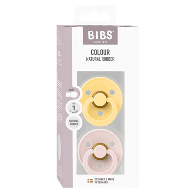 Bibs Dummies - Size One - Pale Butter / Petal - BIBS Denmark
