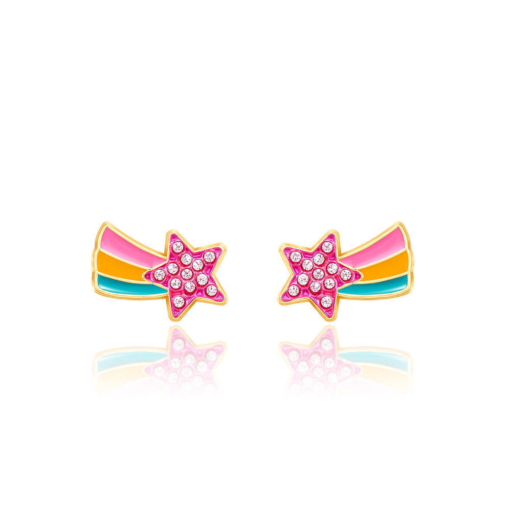 Crystal Shooting Star Cutie Stud Earrings - Girl Nation