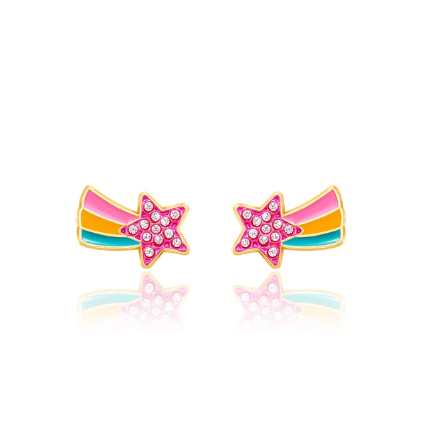 Crystal Shooting Star Cutie Stud Earrings - Girl Nation