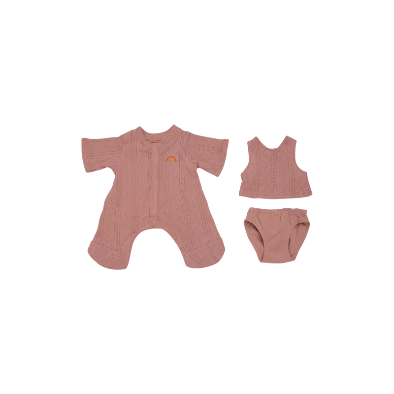 Pointelle PJ Set Rose - Olli Ella