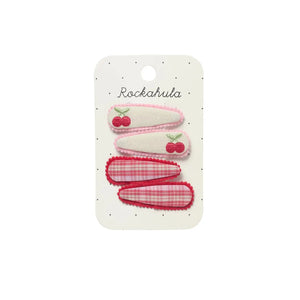 Cherry Dreams Fabric Clip Set - Rockahula Kids