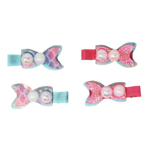 Pearl Mermaid Tail Hair Clip - Pink Poppy