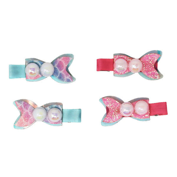Pearl Mermaid Tail Hair Clip - Pink Poppy