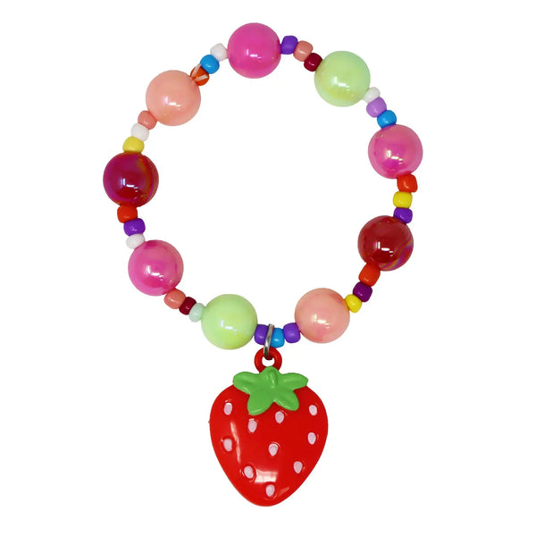 Lip Gloss Bracelet Strawberry - Pink Poppy