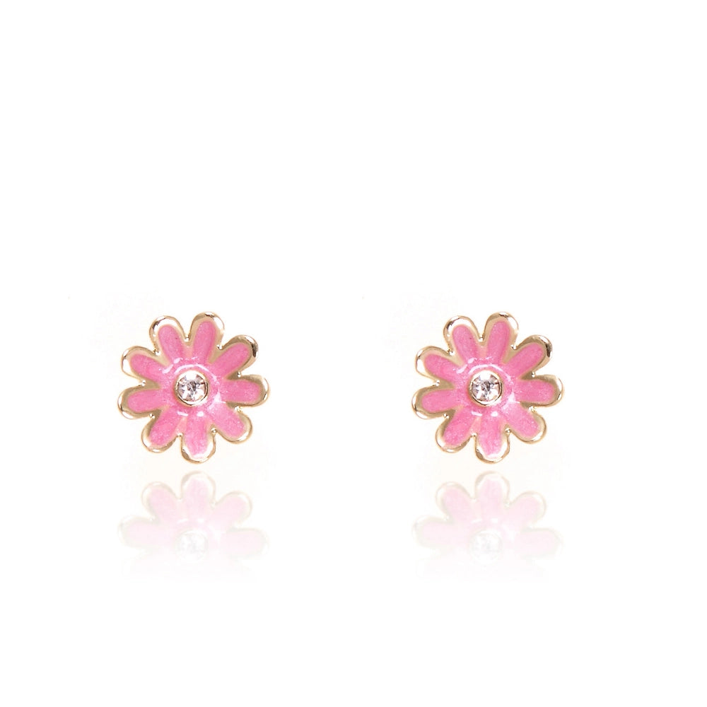 Pink Daisy Cutie Stud Earrings - Girl Nation