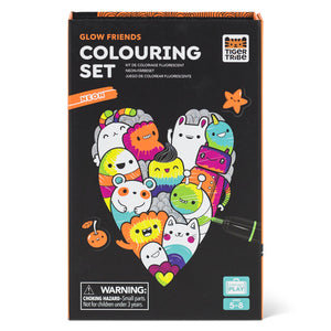 Neon Colouring Set - Glow Friends - Tiger Tribe