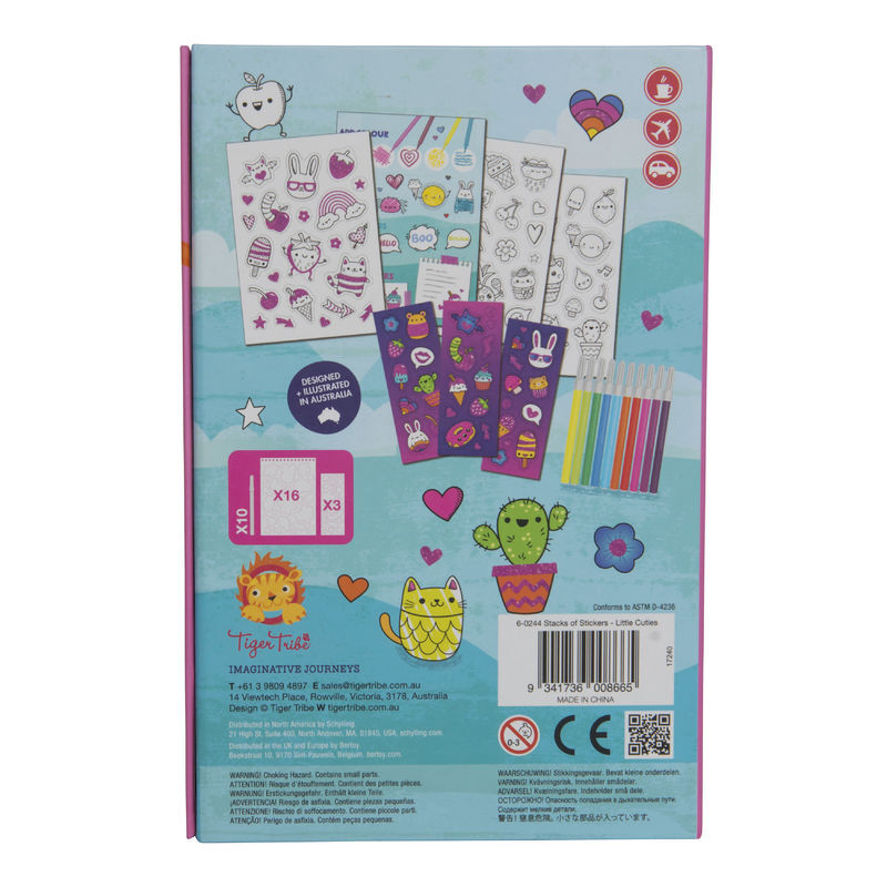 Stacks of Stickers - Little Cuties - Tiger Tribe - DISCOUNTED
