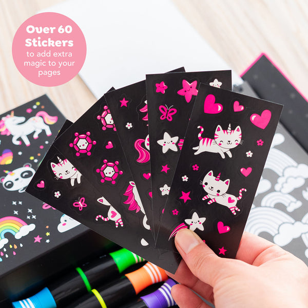 *Neon Colouring Set - Unicorns and Friends - Tiger Tribe