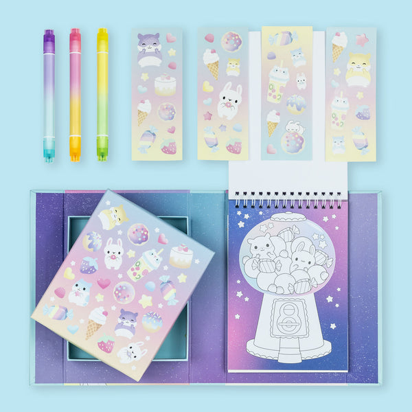 Pastel Colouring Set - Kawaii Cafe - Tiger Tribe