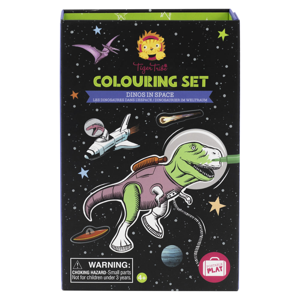Colouring Set - Dino's in Space - Tiger Tribe