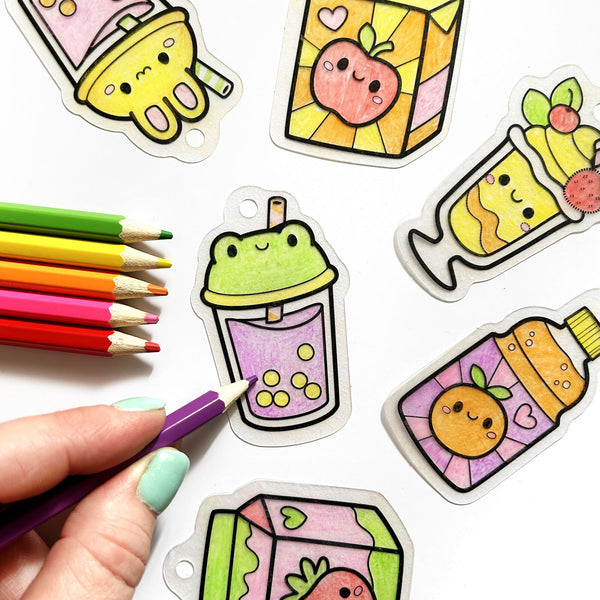 Shrinkorama - Charm Bracelet - Kawaii Drinks - Tiger Tribe