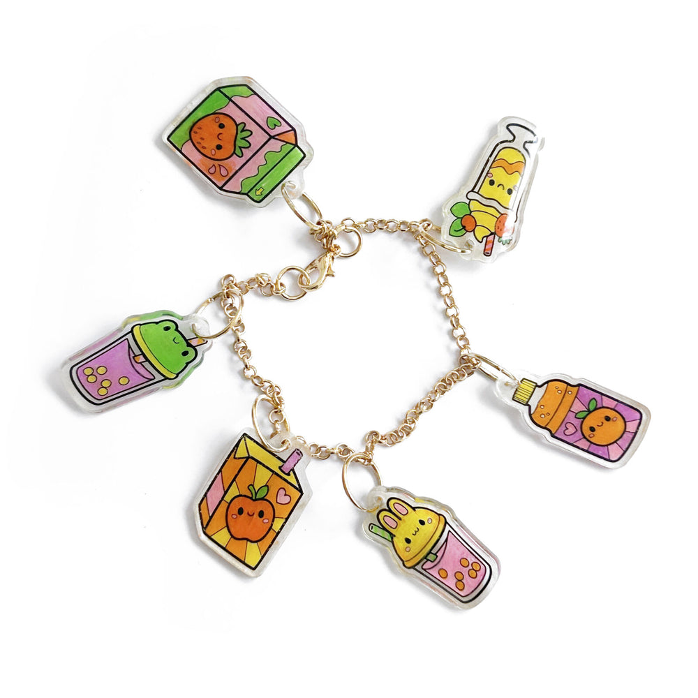 Shrinkorama - Charm Bracelet - Kawaii Drinks - Tiger Tribe