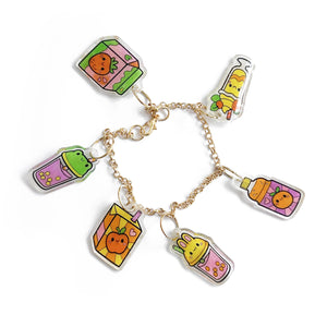 Shrinkorama - Charm Bracelet - Kawaii Drinks - Tiger Tribe