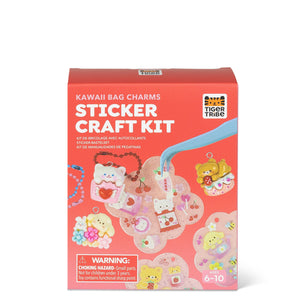 Sticker Craft Kit - Kawaii Bag Charms - Tiger Tribe