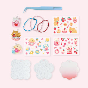 Sticker Craft Kit - Kawaii Bag Charms - Tiger Tribe