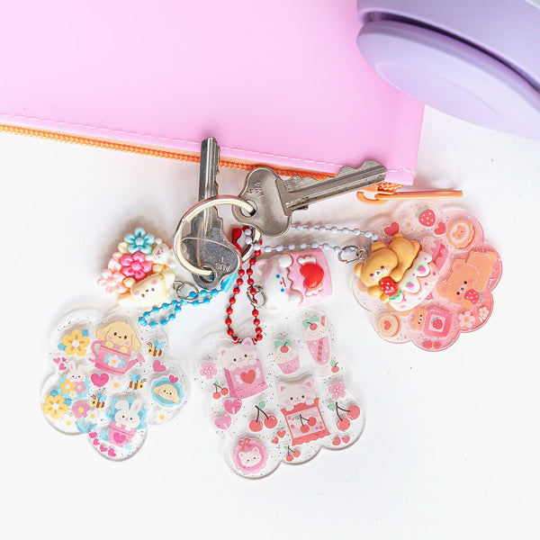 Sticker Craft Kit - Kawaii Bag Charms - Tiger Tribe