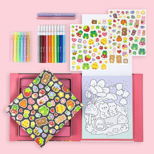 Great Big Colouring Set - Magical Mini Worlds - Tiger Tribe