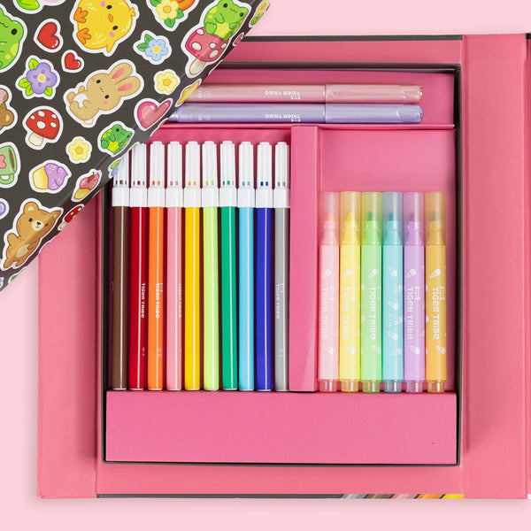 Great Big Colouring Set - Magical Mini Worlds - Tiger Tribe