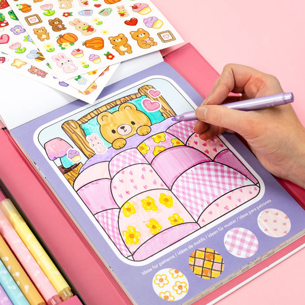 Great Big Colouring Set - Magical Mini Worlds - Tiger Tribe