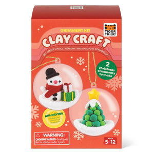 Clay Craft - Ornament Kit - Snowman & Tree - Tiger Tribe