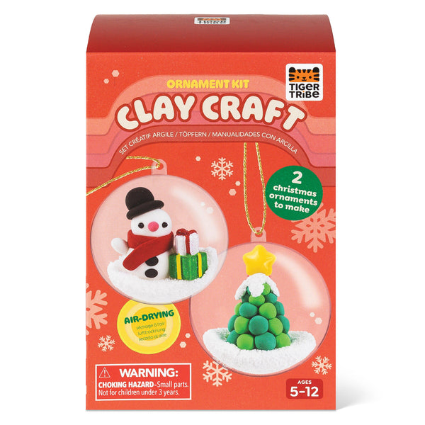 Clay Craft - Ornament Kit - Snowman & Tree - Tiger Tribe