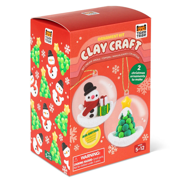 Clay Craft - Ornament Kit - Snowman & Tree - Tiger Tribe