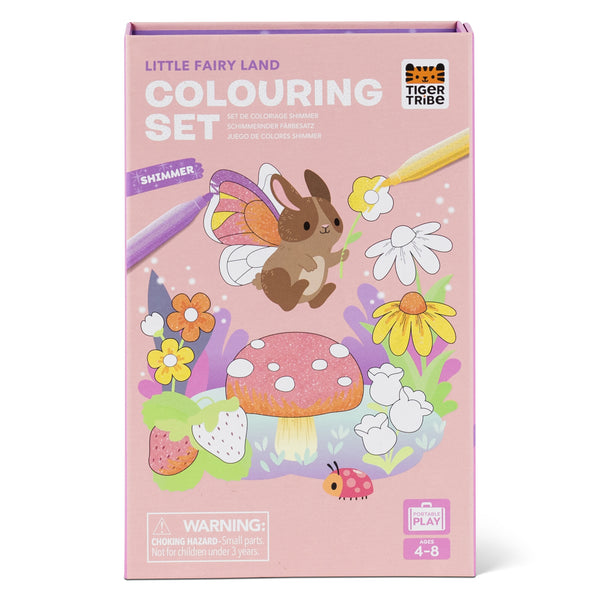 Shimmer Colouring Set - Little Fairy Land - Tiger Tribe