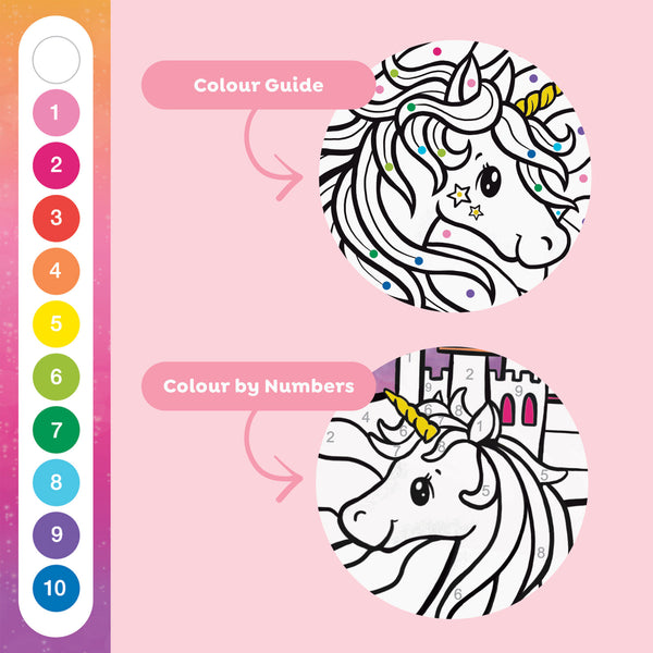 Colour by Numbers - Unicorn Dreaming - Tiger Tribe