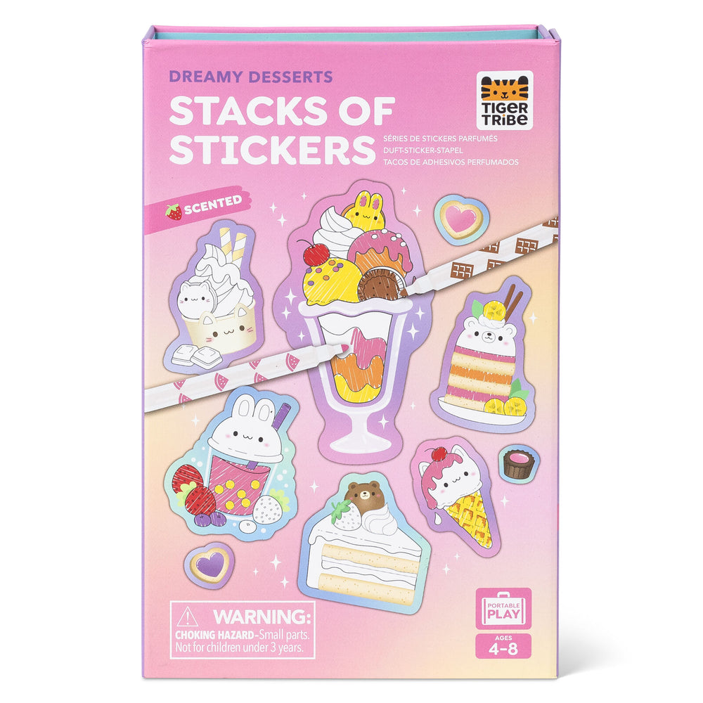 Scented Stacks Of Stickers - Dreamy Desserts - Tiger Tribe