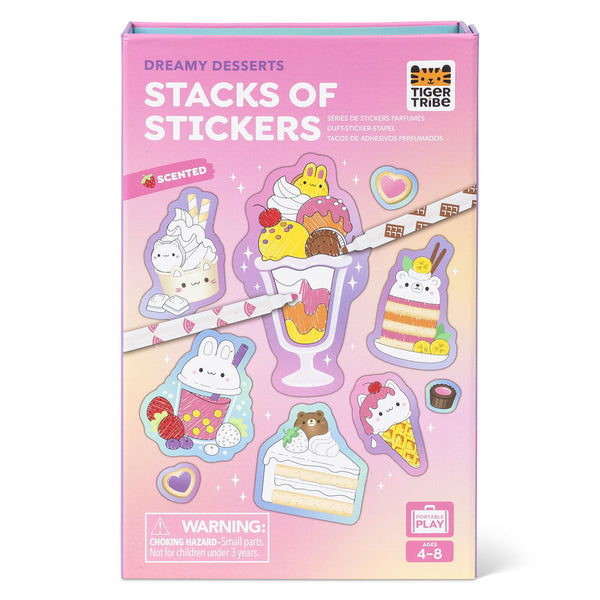 Scented Stacks Of Stickers - Dreamy Desserts - Tiger Tribe