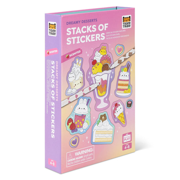 Scented Stacks Of Stickers - Dreamy Desserts - Tiger Tribe