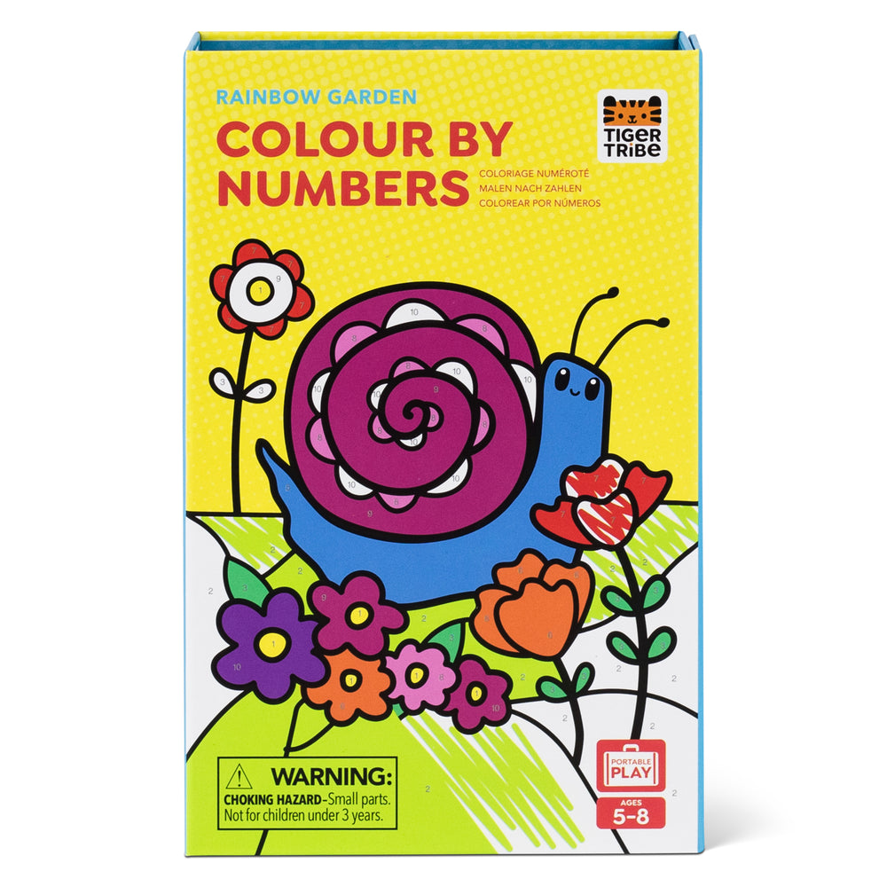 Colour by Numbers - Rainbow Garden - Tiger Tribe