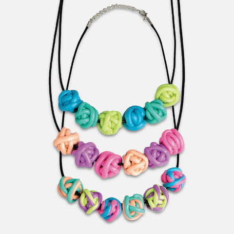 Jewellery design kit - Twisty Bead Necklaces - Tiger Tribe