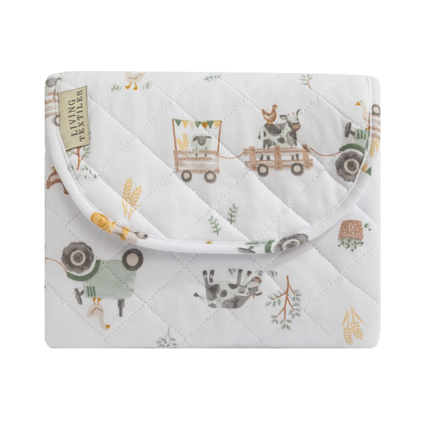Foldable Travel Change Mat - Tractor Ride - Living Textiles