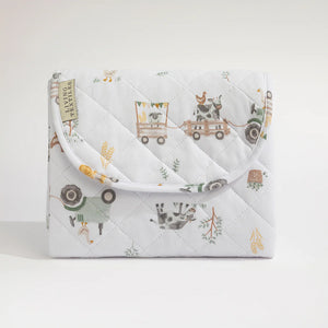 Foldable Travel Change Mat - Tractor Ride - Living Textiles