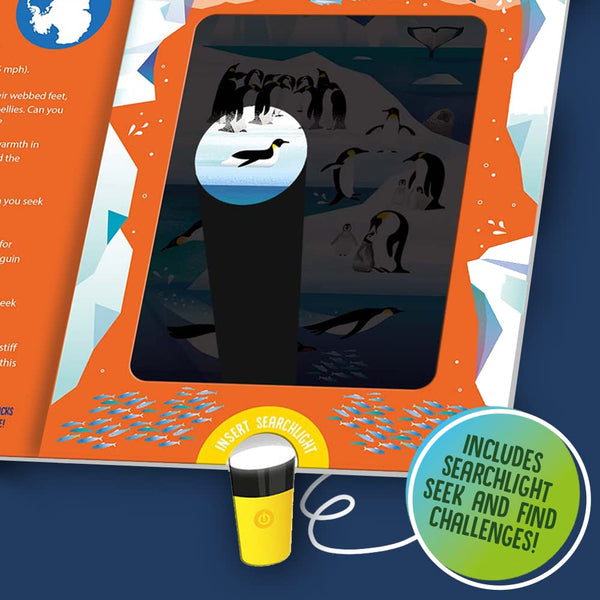 Animals - Seek and Find Searchlight - Kids Book