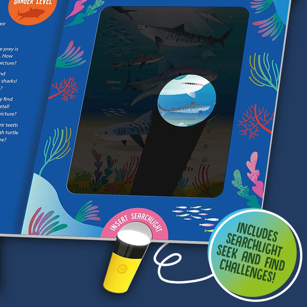 Sharks - Seek and Find Searchlight - Kids Book