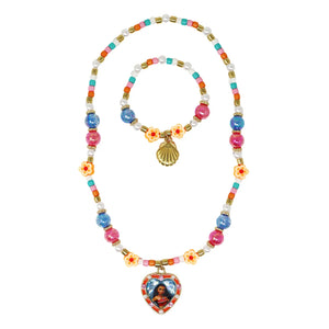 Disney Moana Necklace and Bracelet Set - Pink Poppy