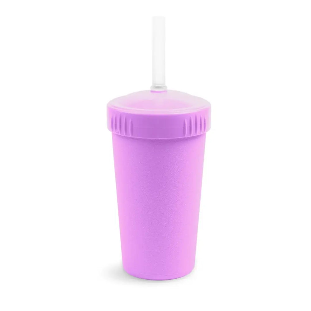Straw Cup with Reusable Straw - Purple - Replay